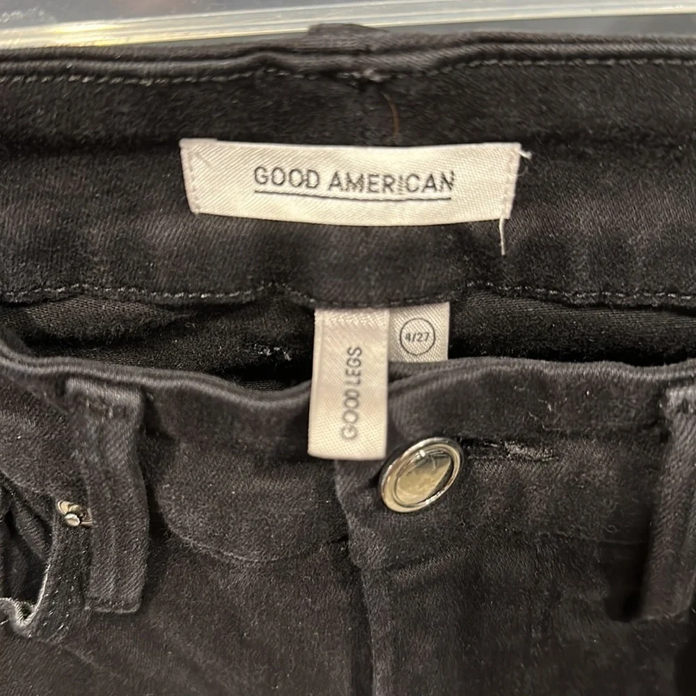 Good American Black Good Legs Skinny Jeans  Casual Denim EUC